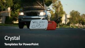  Presentation with lays - Audience pleasing PPT theme consisting of containment failure - gas can lays backdrop and a  colored foreground