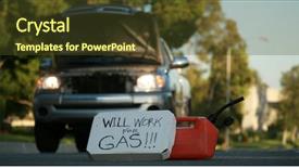  Presentation with lays - Slides featuring containment failure - gas can lays background and a  colored foreground