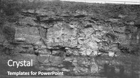  Presentation with humanity - Cool new PPT layouts with contains remains of mammalian bone backdrop and a gray colored foreground