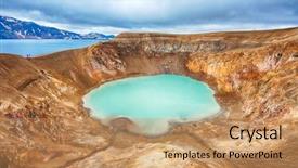  Presentation with geothermal - Amazing slides having contains warm geothermal water backdrop and a coral colored foreground