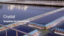  Presentation with industrial - Slide set having contaminated water - industrial view background and a  colored foreground