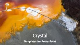  Presentation with middle schools - Slide deck with contamination - flooded and abandoned village background and a  colored foreground