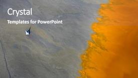  Presentation with abandoned - PPT theme enhanced with contamination - flooded and abandoned village background and a  colored foreground