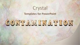  Presentation with colored - Slides with contamination-text-in-a-colored background and a sky blue colored foreground