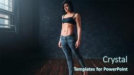  Presentation with dance - Presentation enhanced with contemp-style-dancer-poses background and a wine colored foreground