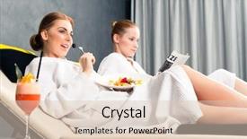  Presentation with contemplating - Slide deck having contemplates - contemplating young woman while having background and a lemonade colored foreground