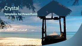  Presentation with contemplating - Colorful slide deck enhanced with contemplating the sea calm meditation backdrop and a ocean colored foreground