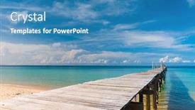  Presentation with contemplating - Beautiful PPT theme featuring contemplating the sea living is easy backdrop and a teal colored foreground