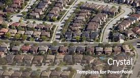  Presentation with patterns - Audience pleasing presentation theme consisting of contemporary american suburban housing development backdrop and a gray colored foreground