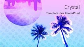  Presentation with contemporary art - Audience pleasing slides consisting of contemporary-art-collage-summer-tropical backdrop and a lavender colored foreground