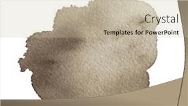  Presentation with artistic - Presentation consisting of contemporary-artistic-brown-abstractive-watercolor background and a soft green colored foreground