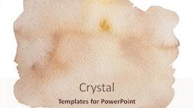  Presentation with artistic - Slide set consisting of contemporary-artistic-brown-abstractive-watercolor background and a lemonade colored foreground