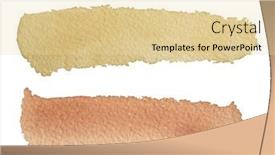  Presentation with artistic - Slide deck enhanced with contemporary-artistic-brown-abstractive-watercolor background and a blonde colored foreground