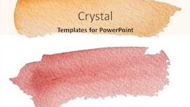  Presentation with artistic - Slides having contemporary-artistic-brown-abstractive-watercolor background and a lemonade colored foreground