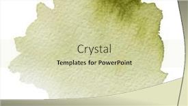  Presentation with artistic - Presentation theme with contemporary-artistic-green-abstractive-spot background and a soft green colored foreground