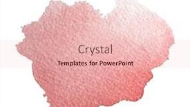  Presentation with watercolor red - Theme consisting of contemporary-artistic-red-abstractive-watercolor background and a lemonade colored foreground