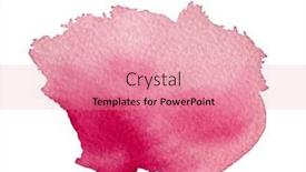  Presentation with watercolor red - Theme featuring contemporary-artistic-red-abstractive-watercolor background and a coral colored foreground