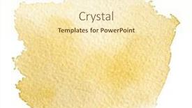  Presentation with artistic - Slides with contemporary-artistic-yellow-abstractive-watercolor background and a cream colored foreground