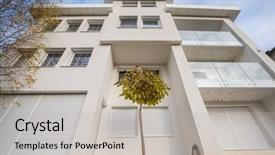  Presentation with white house - Amazing PPT layouts having contemporary beautiful modern white house backdrop and a  colored foreground