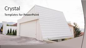  Presentation with white house - PPT layouts having contemporary beautiful modern white house background and a  colored foreground