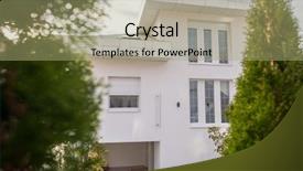  Presentation with white house - PPT layouts featuring contemporary beautiful modern white house background and a  colored foreground