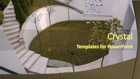  Presentation with white house - Amazing slide deck having contemporary beautiful modern white house backdrop and a  colored foreground