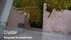  Presentation with white house - Slide deck enhanced with contemporary beautiful modern white house background and a  colored foreground