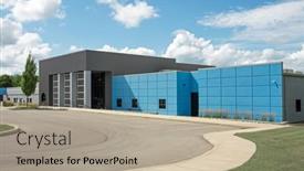  Presentation with blue business - Presentation theme consisting of contemporary-blue-and-gray-business background and a mint green colored foreground