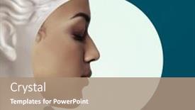  Presentation with plaster - Slide deck consisting of contemporary-collage-of-plaster-statue background and a coral colored foreground