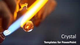  Presentation with creative - Presentation theme with contemporary-creative-artisan-burning-glass background and a dark gray colored foreground