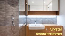  Presentation with elements - Cool new slides with contemporary-en-suite-bathroom backdrop and a tawny brown colored foreground