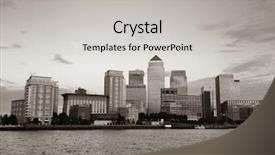  Presentation with black history - Slide set featuring contemporary history - canary wharf business district background and a  colored foreground