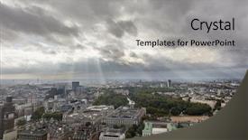  Presentation with panoramic london skyline iconic - Theme consisting of contemporary history - london skyline england background and a  colored foreground