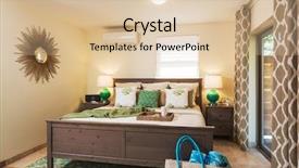  Presentation with home design - Audience pleasing presentation theme consisting of contemporary home interior design backdrop and a lemonade colored foreground