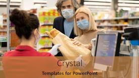  Presentation with wife - Theme consisting of contemporary-mature-husband-and-wife background and a gold colored foreground