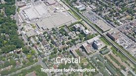  Presentation with patterns - Audience pleasing presentation theme consisting of contemporary north american town backdrop and a gray colored foreground