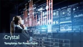  Presentation with symbol - Presentation theme enhanced with contemporary progressive - innovative technologies as symbol background and a ocean colored foreground