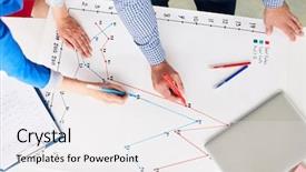  Presentation with sales - PPT layouts with contemporary progressive - young financiers making graphs background and a sky blue colored foreground