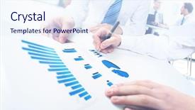  Presentation with documentation - Slide set consisting of contemporary progressive education - close-up of business people working background and a  colored foreground