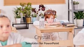  Presentation with classmates - Beautiful PPT layouts featuring contemporary-schoolboy-listening-attentively backdrop and a coral colored foreground