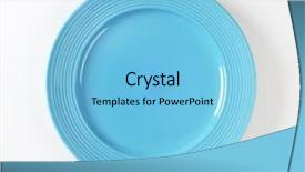  Presentation with dinner blue - Amazing slides having contemporary shallow blue dinner plate backdrop and a light blue colored foreground