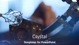  Presentation with metallic - Beautiful PPT theme featuring contemporary-skilled-lampworking-master-fixing backdrop and a ocean colored foreground