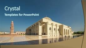  Presentation with oman - Cool new presentation with contemporary worship - exterior of sultan qaboos mosque backdrop and a ocean colored foreground