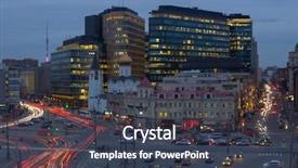  Presentation with worship - Theme with contemporary worship - old church and new office background and a tawny brown colored foreground