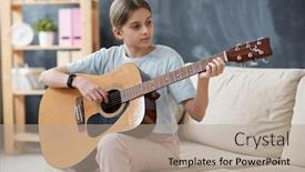  Presentation with teenage girl - Amazing slides having content-teenage-girl-sitting backdrop and a coral colored foreground