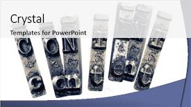  Presentation with keys - PPT theme enhanced with content with old typwriter key background and a white colored foreground