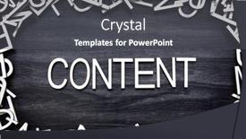  Presentation with letters - Slide set with content-wooden-letters-on-black background and a dark gray colored foreground