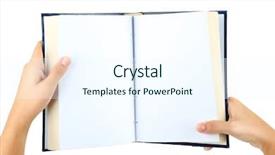  Presentation with book - Cool new PPT layouts with influenza - 3d rendering virus bacteria cell backdrop and a ocean colored foreground.