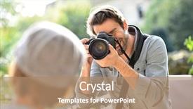  Presentation with model fromage gratuit - Beautiful PPT layouts featuring contest - photographer taking picture of trendy backdrop and a coral colored foreground