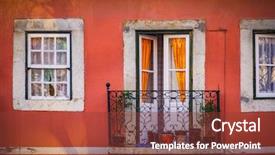  Presentation with neighborhood - Beautiful slide deck featuring contexte - typical balcony in alfama backdrop and a tawny brown colored foreground